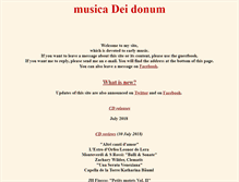 Tablet Screenshot of musica-dei-donum.org
